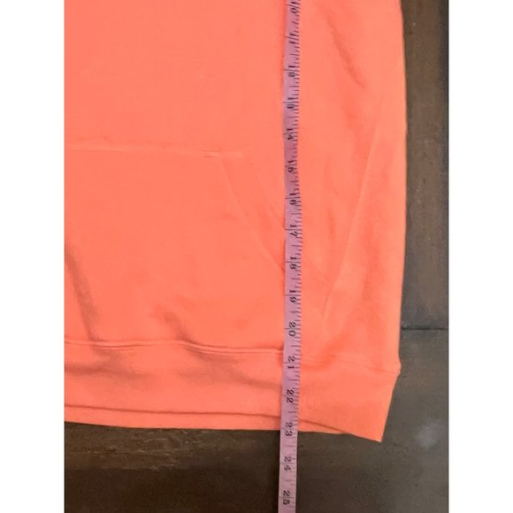 Champion Hoodie Orange Creamsicle Color Embroidered Spellout Womens Large - Picture 6 of 6